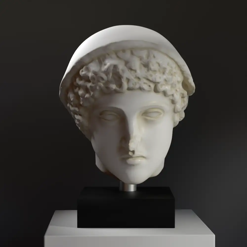 Büste des Ludovisi Hermes, griechische Statue aus dem 5. Jahrhundert v. Chr.