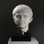 Büste von Nero, antike römische Skulptur