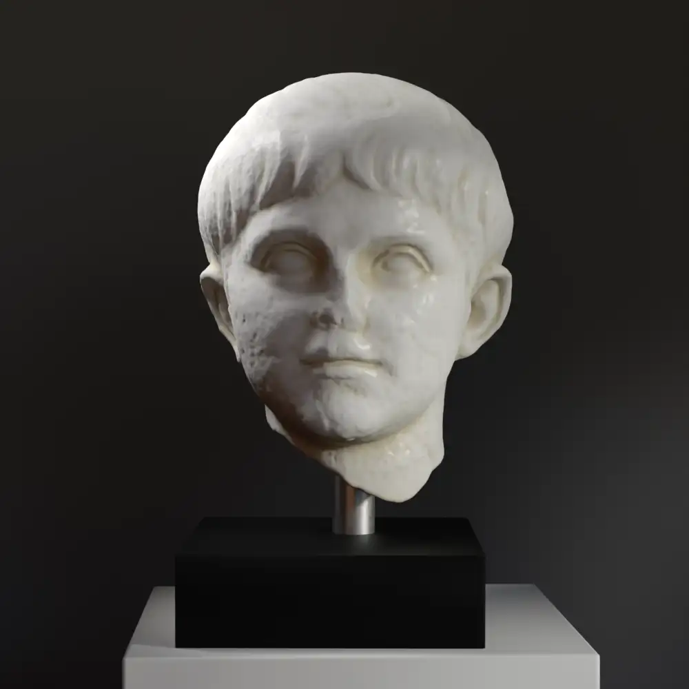 Büste von Nero, antike römische Skulptur