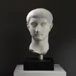 Büste von Drusus Minor, detailreiche Replik aus hochwertigem Harz.