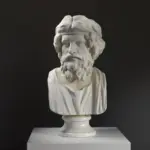 Büste von Archytas aus Tarentum, antiker griechischer Philosoph.