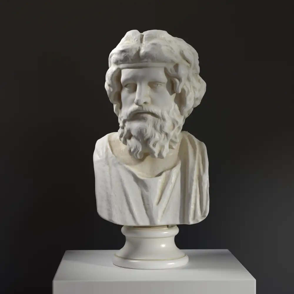 Büste von Archytas aus Tarentum, antiker griechischer Philosoph.