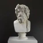 Büste von Dionysus, eine Nachbildung des griechischen Gottes.