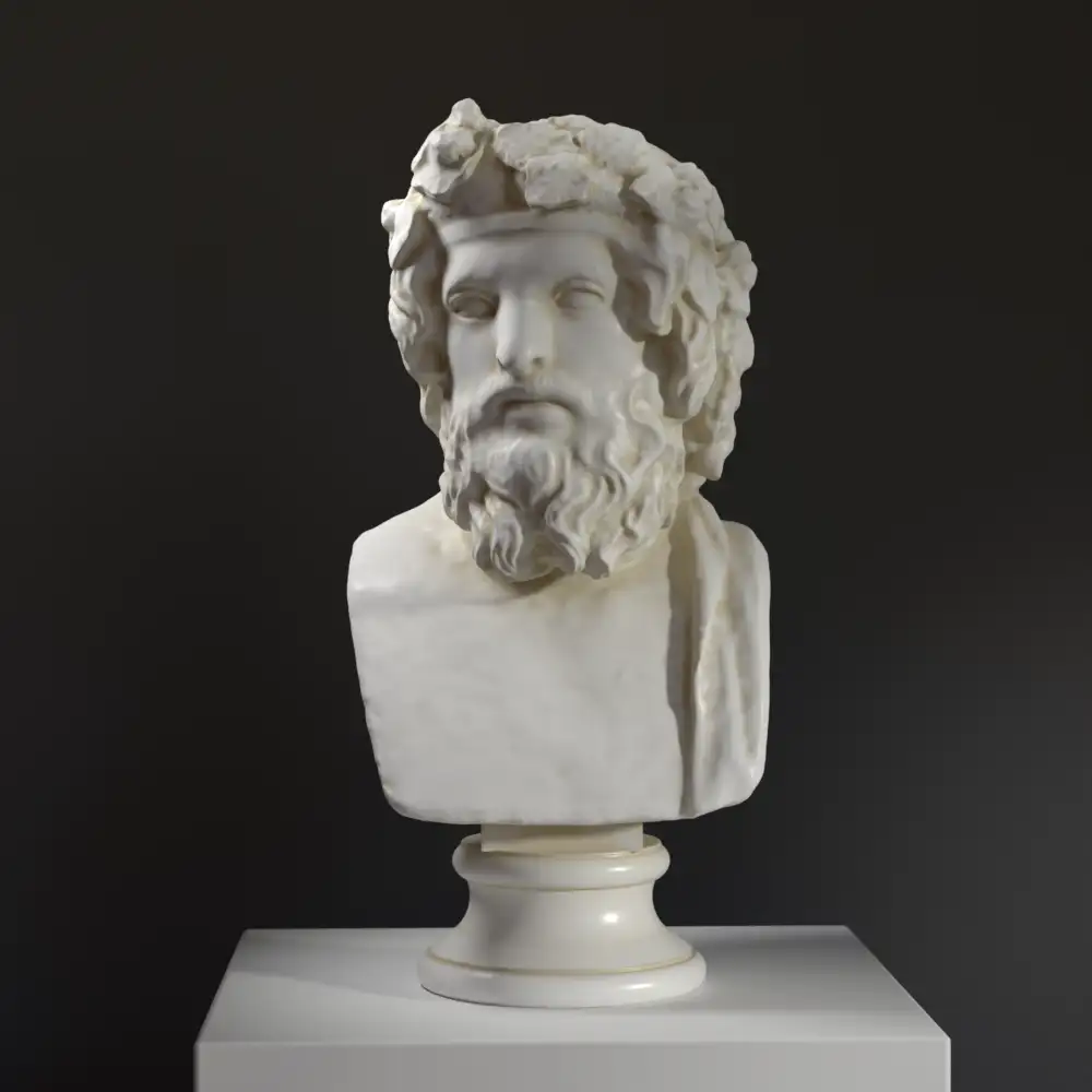 Büste von Dionysus, eine Nachbildung des griechischen Gottes.