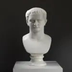 Büste des Kaisers Domitian aus hochwertigem Harz.