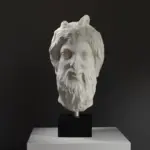 Skulptur des Gottes Pan, detailreiche Replik aus hochwertigem Resin.