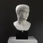 Büste von Tiberius, antike römische Skulptur