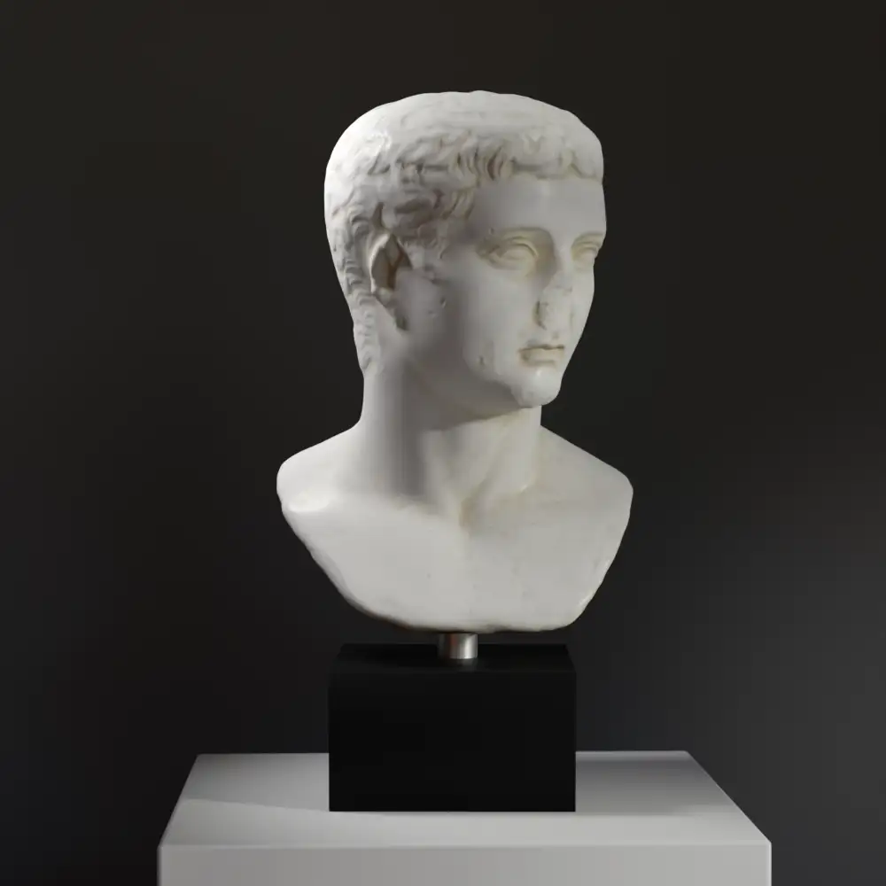 Büste von Tiberius, antike römische Skulptur