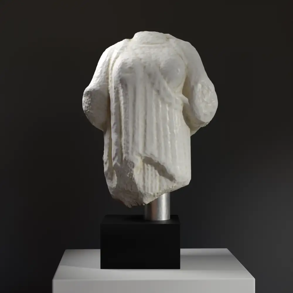 Skulptur des Torsos einer weiblichen Statuette aus hochwertigem Harz.
