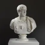 Büste von Hadrian, römischer Kaiser, aus hochwertigem Harz mit Patina-Finish.