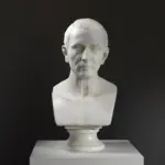 Büste von Julius Caesar, eine exquisite Replik römischer Kunst.