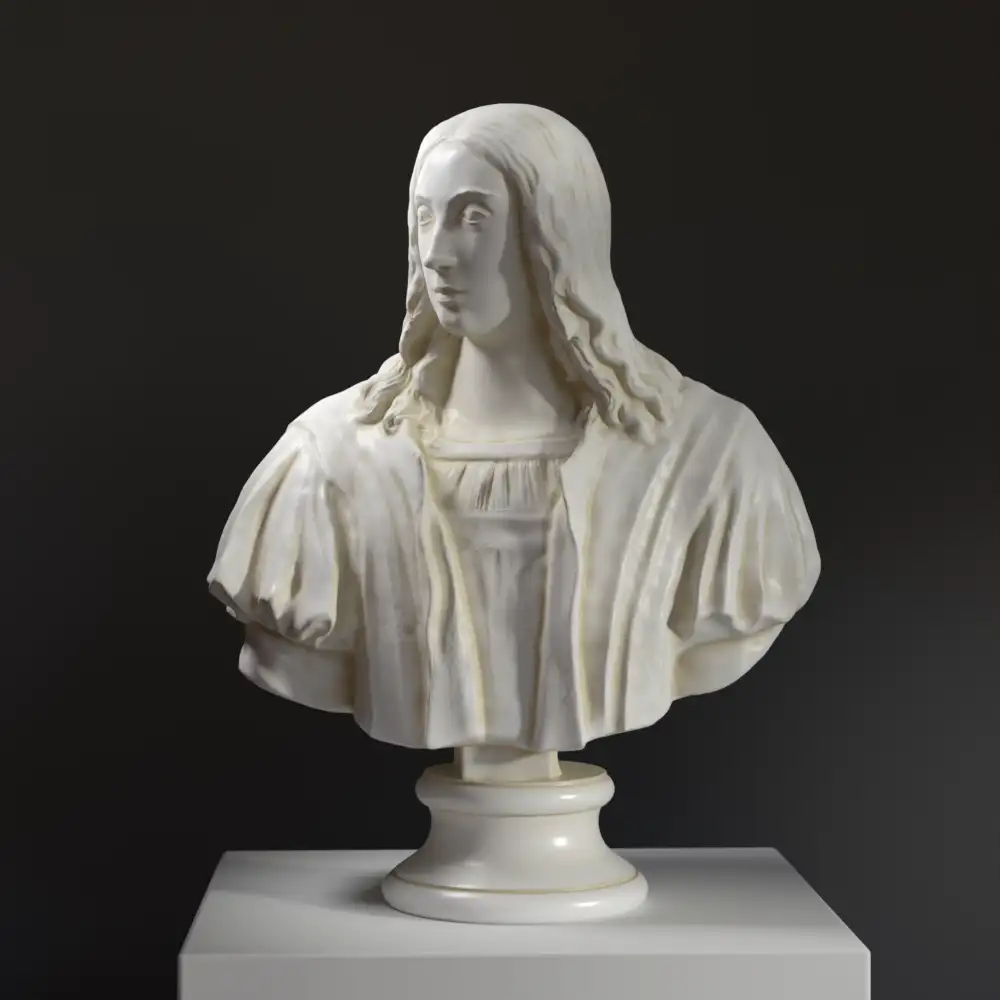 Büste von Raphael im Louvre Paris, handgefertigt aus Resin.