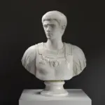 Büste von Caligula, antike römische Skulptur