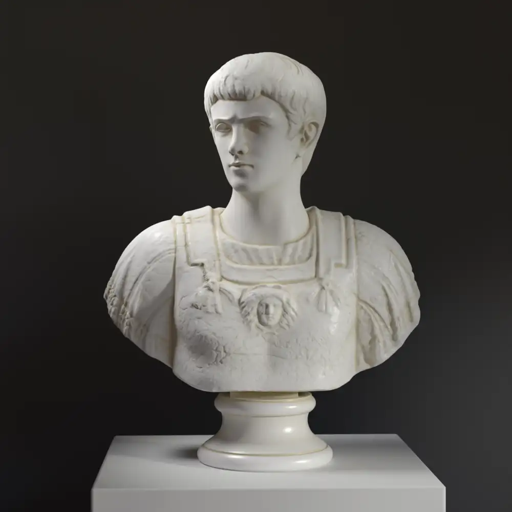 Büste von Caligula, antike römische Skulptur