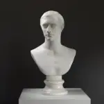 Büste von Germanicus, eine detailreiche Replik aus hochwertigem Harz.