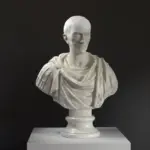 Detailreiche Büste von Julius Caesar aus hochwertigem Harz.