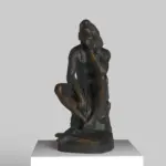 Escultura de Chactas Meditando sobre la Tumba de Atala en el Musée des Beaux-Arts de Lyon.