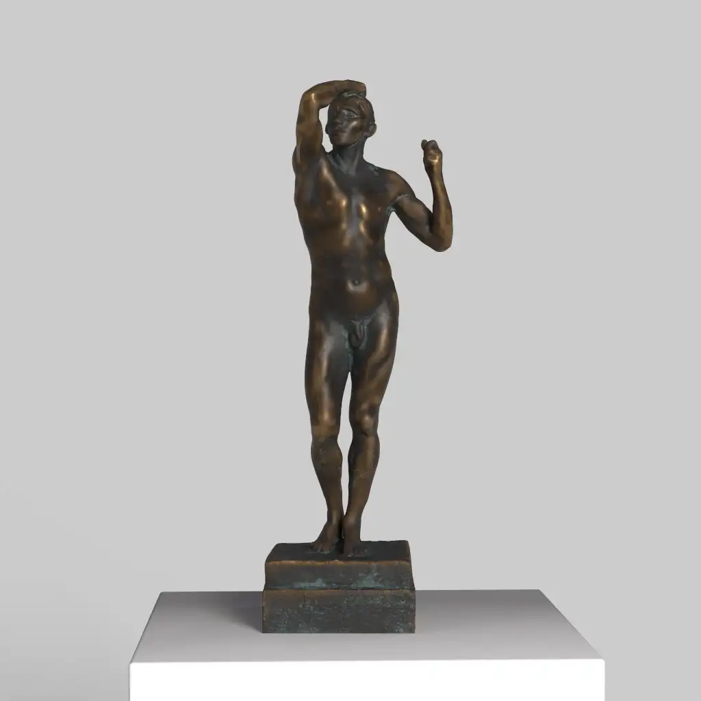 Escultura de la Edad de Bronce, réplica de Auguste Rodin.