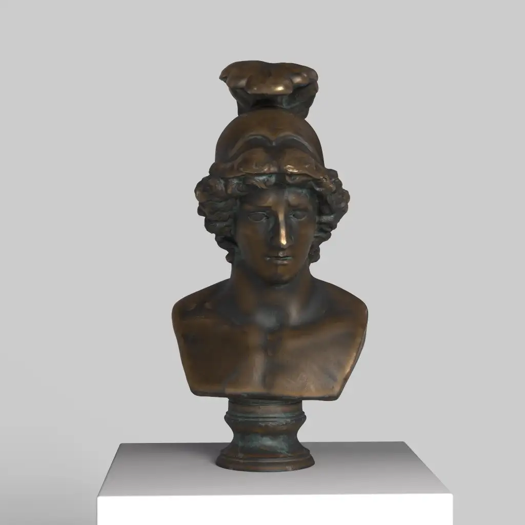 Busto de Alejandro Magno en resina de alta calidad.