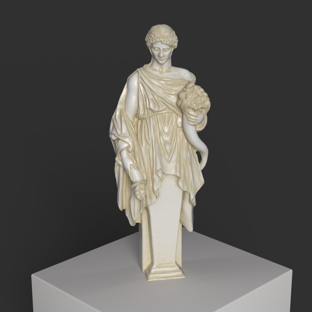 Escultura de Adrasteia en el Palacio de Versalles, Francia