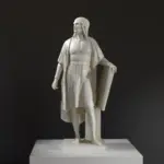 Escultura de Rafael en los Jardines de Borghese de Roma, elaborada en resina de alta calidad.