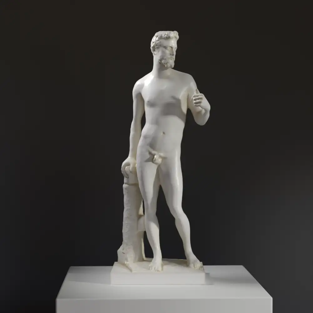 Escultura de Adán y Eva Adán, réplica de Bandinelli.