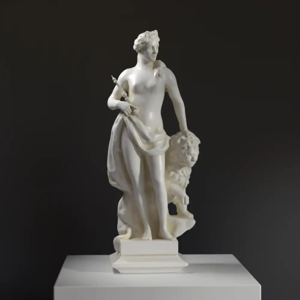 Escultura de Aletheia, diosa griega de la Verdad.