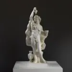 Escultura de las Estaciones Alegóricas - Verano de Pierre Mazeline, réplica en resina con acabado de mármol y bronce.