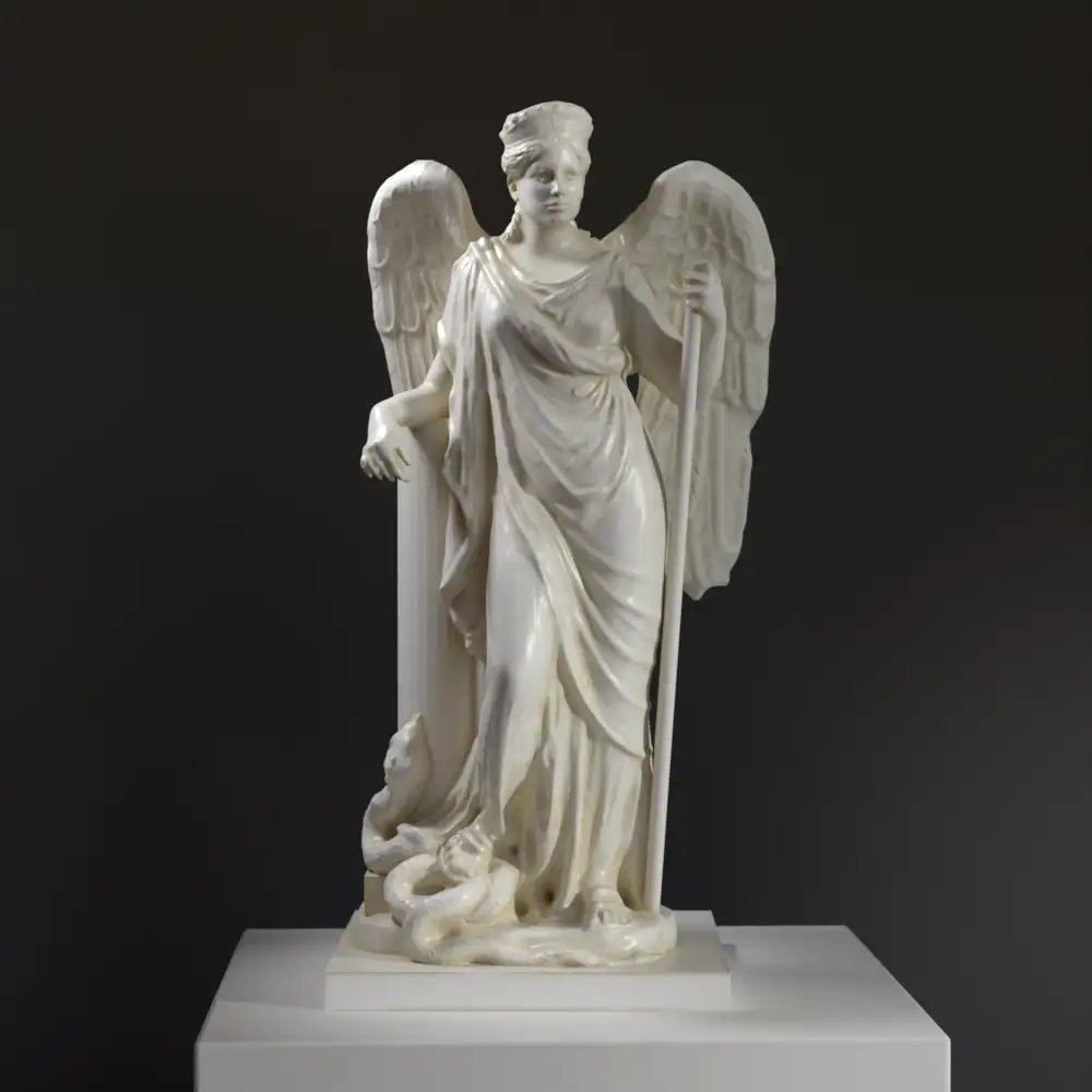 Escultura de la Alegoría de la Paz en el Museo de Arte Occidental y Oriental de Kiev, Ucrania.