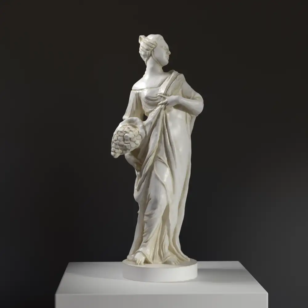 Escultura de la Alegoría de la Riqueza, una obra de Antonio Corradini.