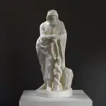 Escultura de Asclepio en el Museo Británico de Londres, representando al dios de la sanación.