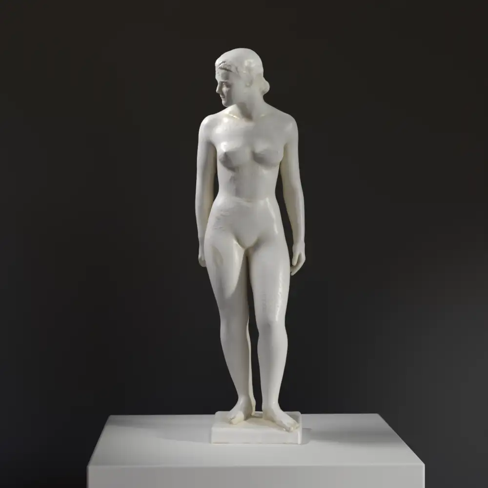 Escultura de Assia en Amberes, Bélgica, réplica de Charles Despiau.