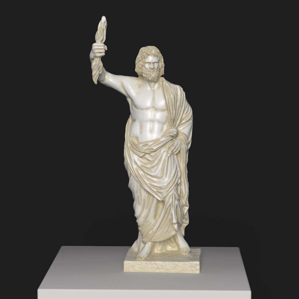 Réplica de la Escultura de Júpiter de Esmirna en El Louvre de París