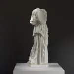 Escultura de Atenea en El Louvre de París, réplica en resina de alta calidad.