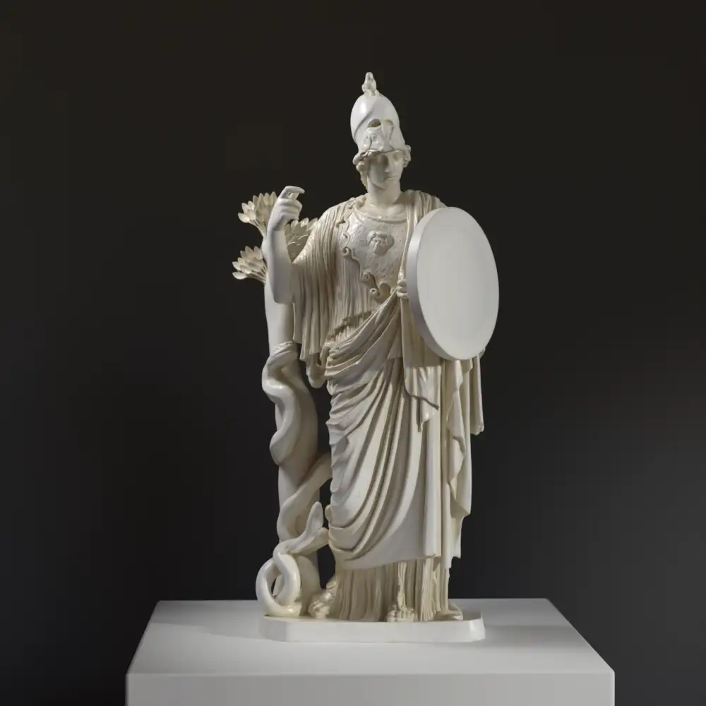 Busto de Atenea Cesarini en resina con acabado de pátina.