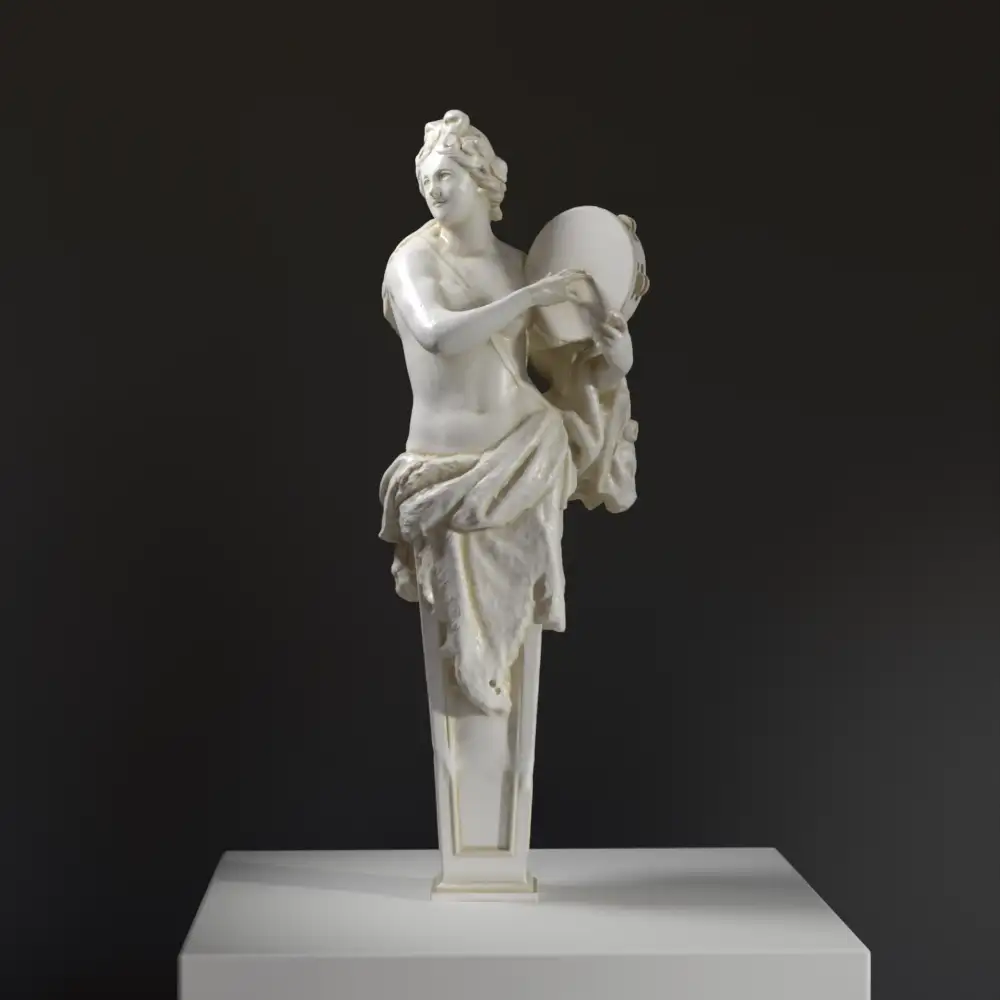 Escultura de Bacchante en el Palacio de Versalles, Francia.