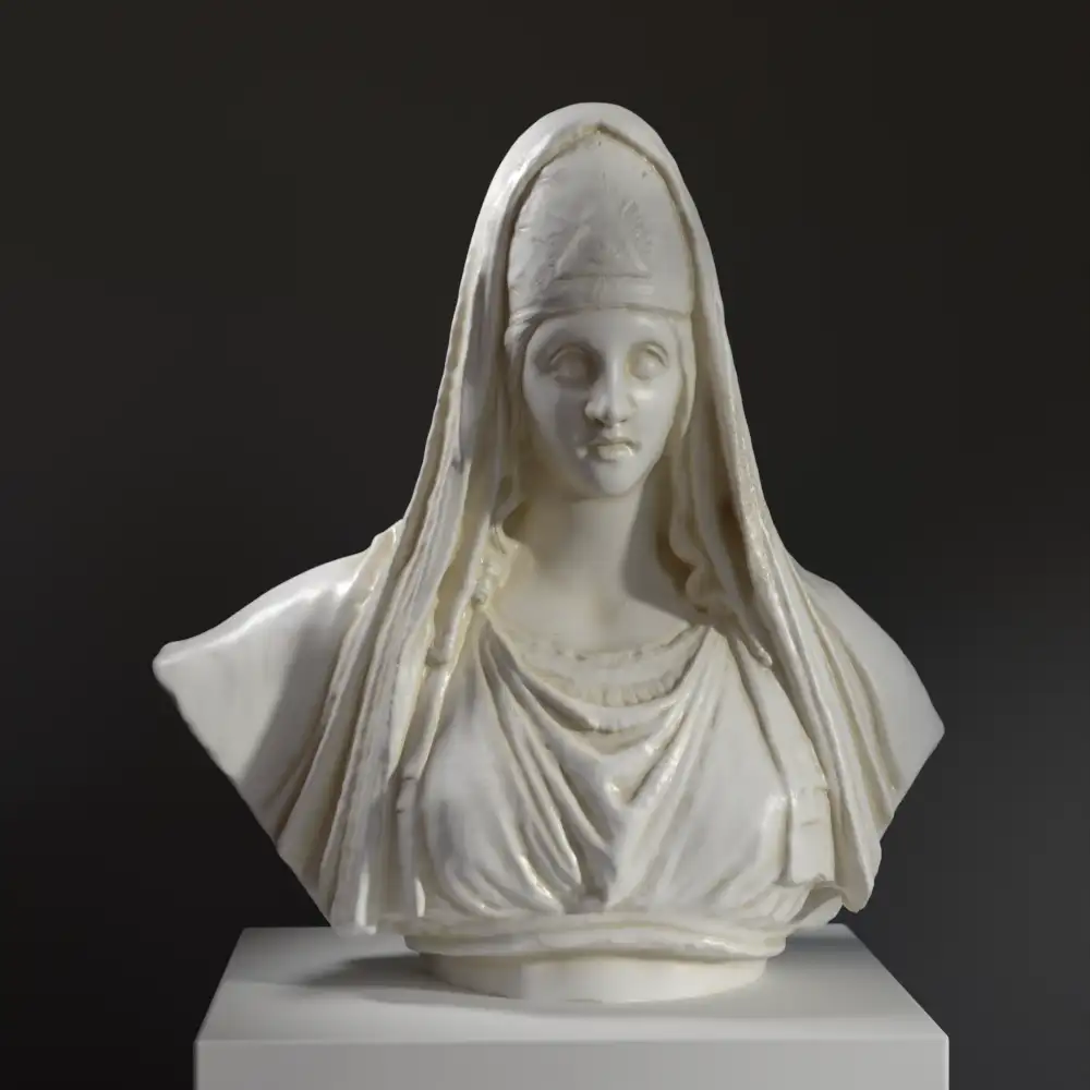 Busto que simboliza la Religión Católica, réplica de Antonio Canova.