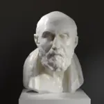 Busto de Crisipo en el Museo Británico de Londres, réplica en resina.