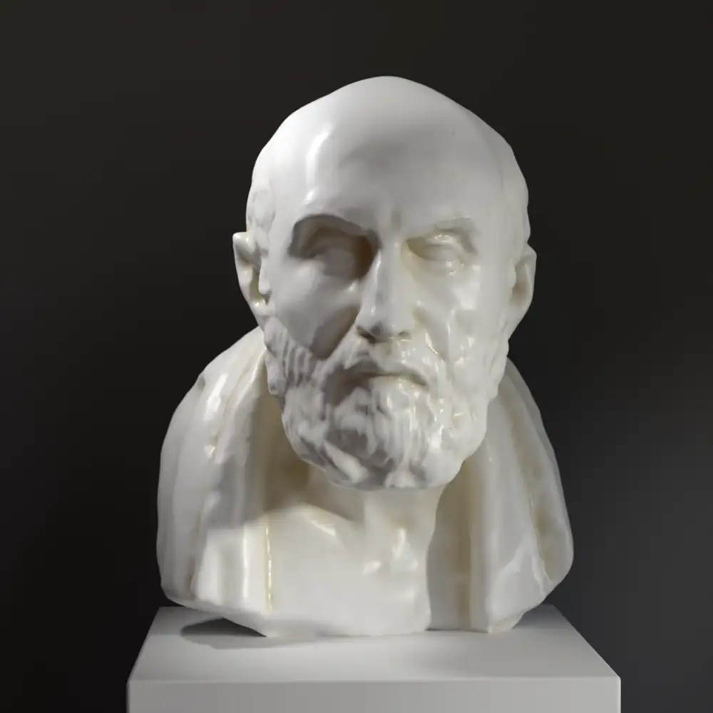 Busto de Crisipo en el Museo Británico de Londres, réplica en resina.