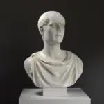 Busto de Cicerón en el Louvre de París, réplica en resina.