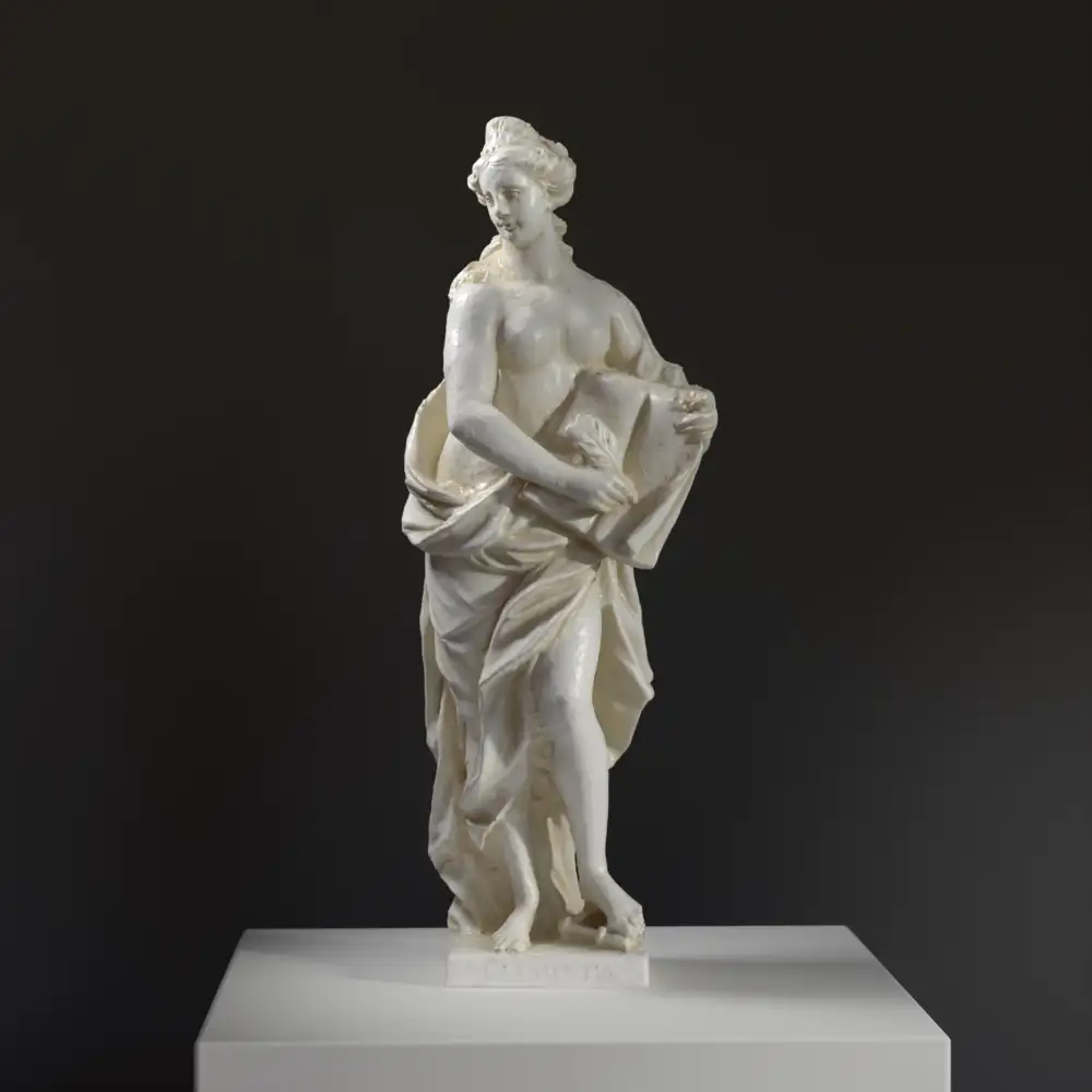 Escultura de Clementia, representando la clemencia y la misericordia.
