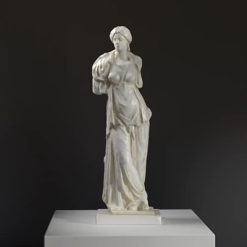 Escultura de la Estatua Colosal de una Diosa en resina de alta calidad.