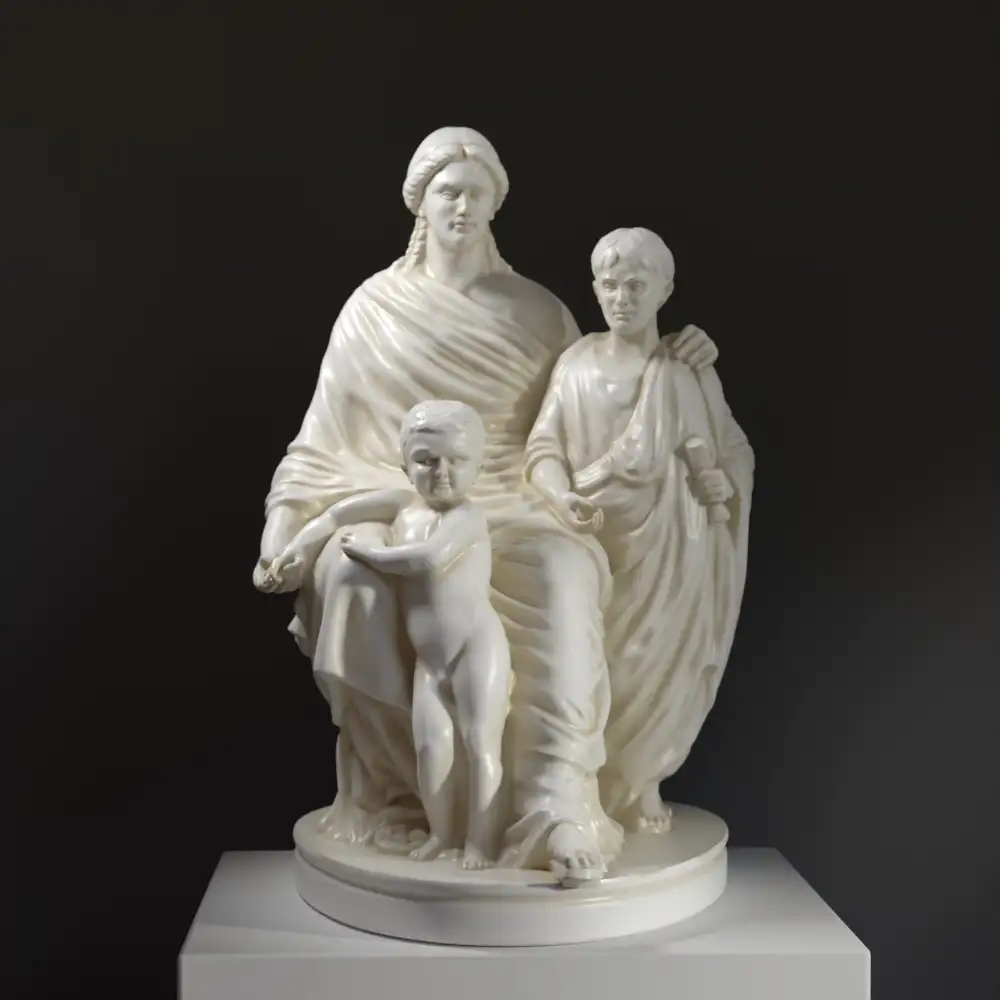 Busto de Cornélie mère des Gracques, escultura que simboliza la madre de los hermanos Gracchi.