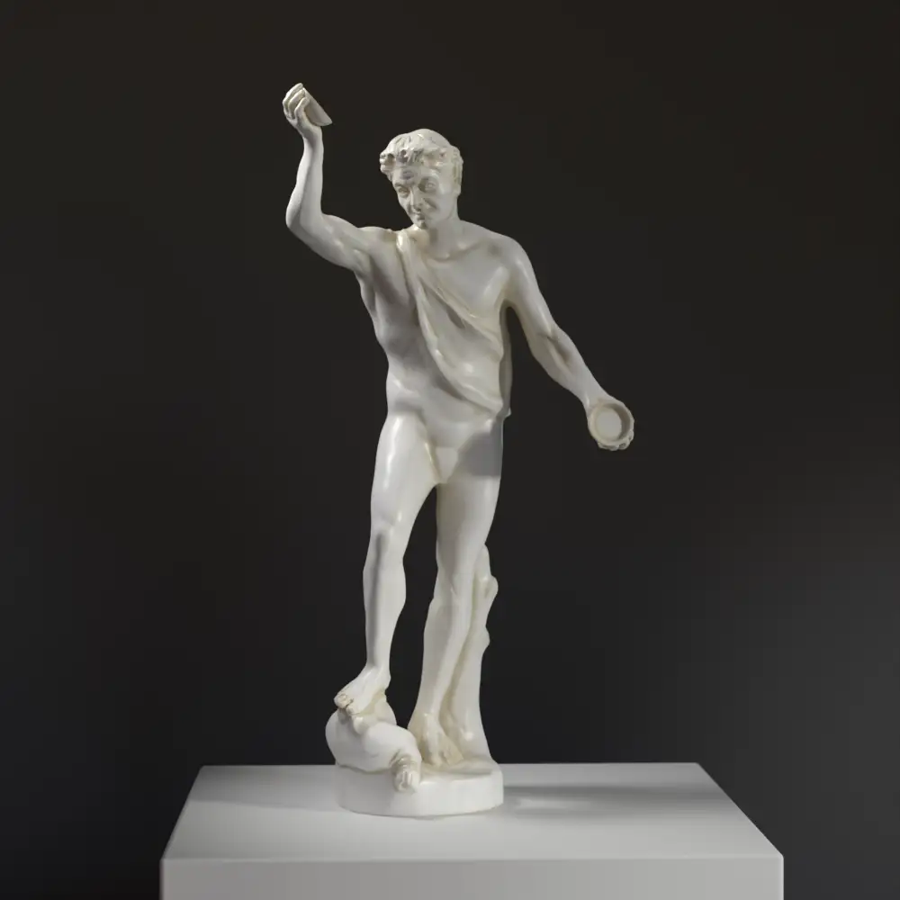 Escultura del Sátiro Danza en el Museo Estatal del Hermitage de San Petersburgo.