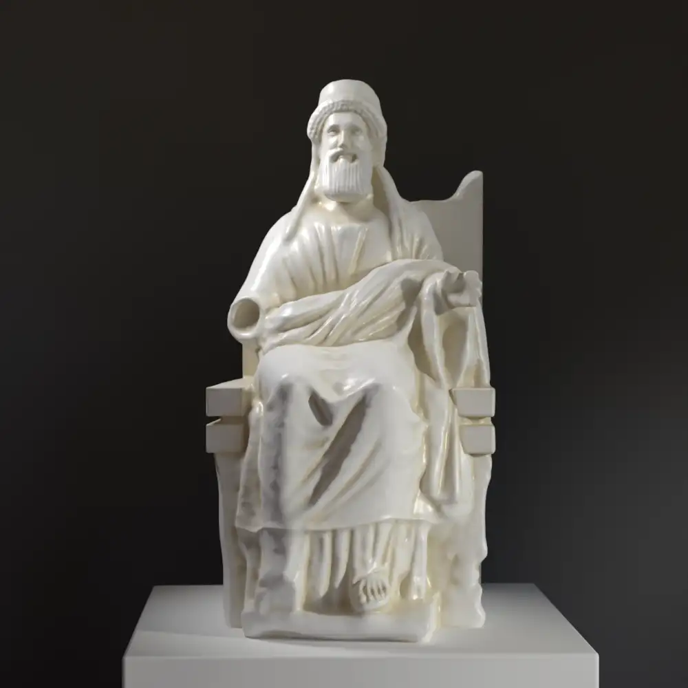 Escultura de Dionisio en el Museo Estatal del Hermitage de San Petersburgo