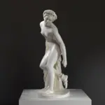 Escultura de Eurídice Moribunda en resina, inspirada en la obra de Charles-François LeBoeuf.