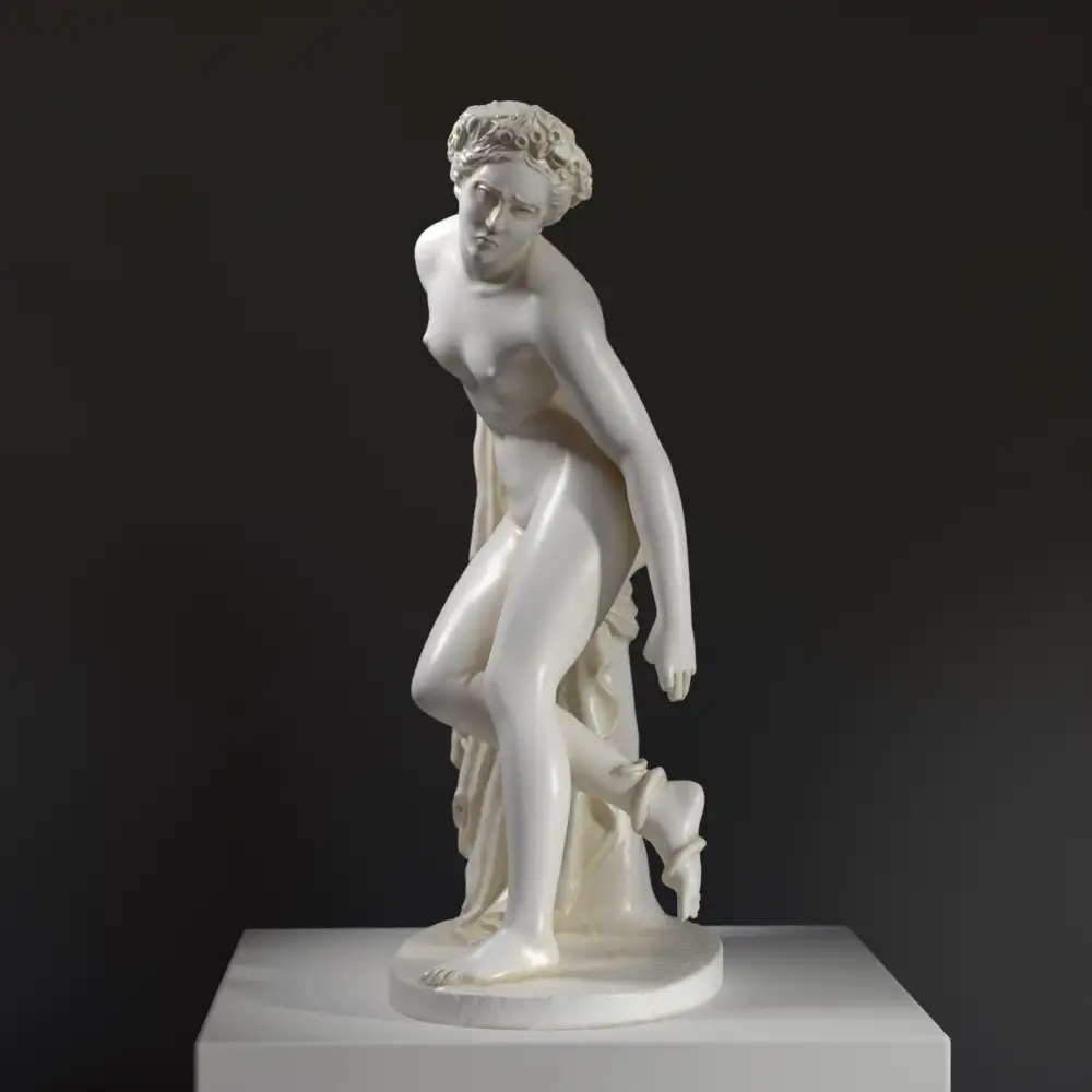 Escultura de Eurídice Moribunda en resina, inspirada en la obra de Charles-François LeBoeuf.