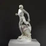 Escultura de Gilliat Aprehendido por el Pulpo en el Musée des Beaux-Arts de Lyon