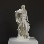 Escultura de Aníbal 2, una representación del general cartaginés con detalles intrincados.
