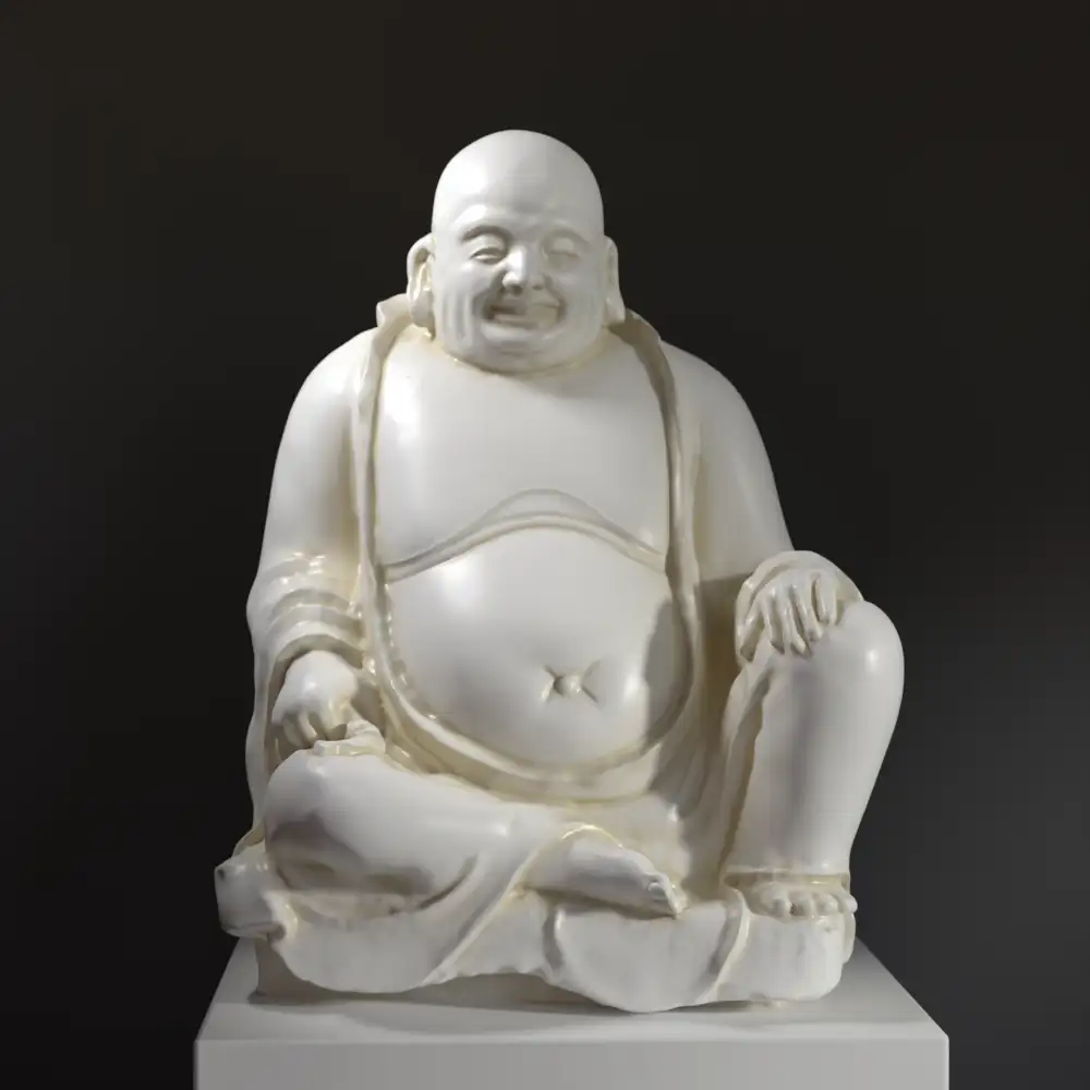 Escultura del Buda Budai de Henan en el Museo Británico.